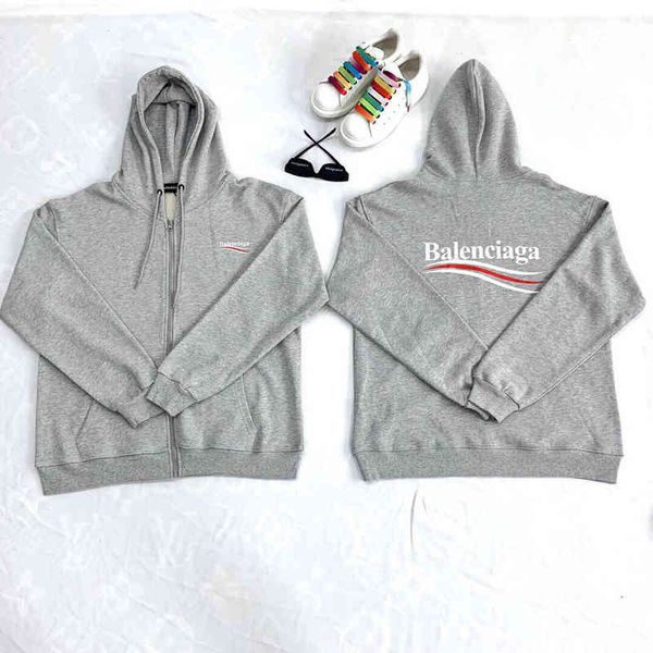 2022 designer bal hoodies and coats 2022 new korean zipper hoodie men's women's autumn long sleeve student hong kong style coat sp, Black
2022 designer bal hoodies and coats 2022 new korean zipper hoodie men's women's autumn long sleeve student hong kong style coat sp, Black