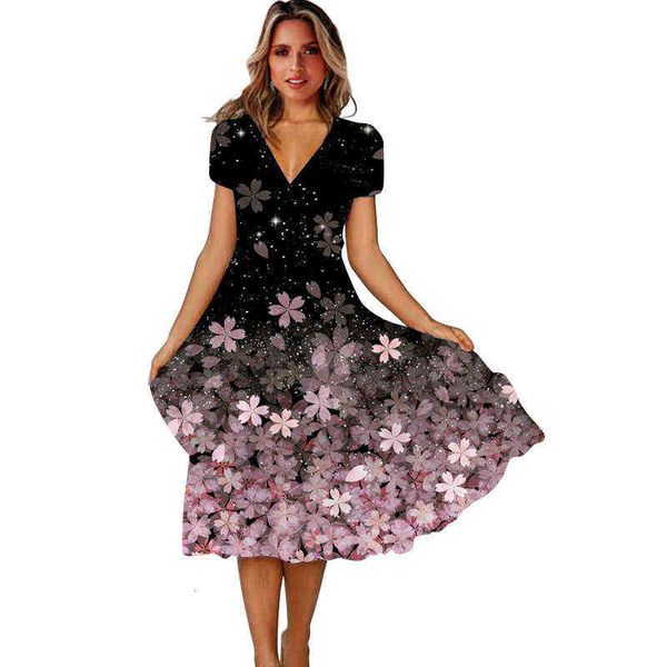 luxury designer women's dresses 2022 women's v-neck short sleeve long skirt positioning printed large swing dresses, Black;gray
luxury designer women's dresses 2022 women's v-neck short sleeve long skirt positioning printed large swing dresses, Black;gray