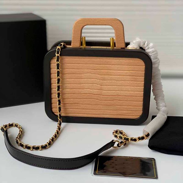5a beech wooden box designer bags vanity cases quilted contrasting colors shoulder bag golden metal chain striped cross body handle handbag
5a beech wooden box designer bags vanity cases quilted contrasting colors shoulder bag golden metal chain striped cross body handle handbag