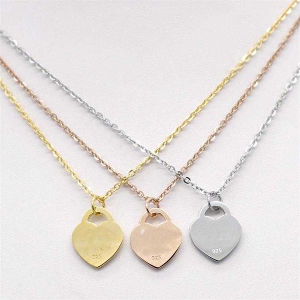 design luxury love heart pendant necklace female stainless steel trendy necklace for women choker chain rose gold color wedding je273t, Silver
design luxury love heart pendant necklace female stainless steel trendy necklace for women choker chain rose gold color wedding je273t, Silver
