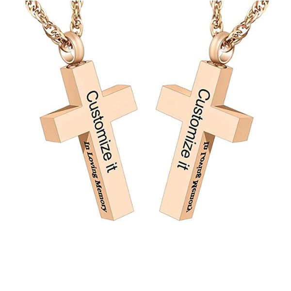 cremation jewelry cross urn pendant necklace stainless steel pet human ashes keepsake funeral memorial gift for men women, Silver
cremation jewelry cross urn pendant necklace stainless steel pet human ashes keepsake funeral memorial gift for men women, Silver