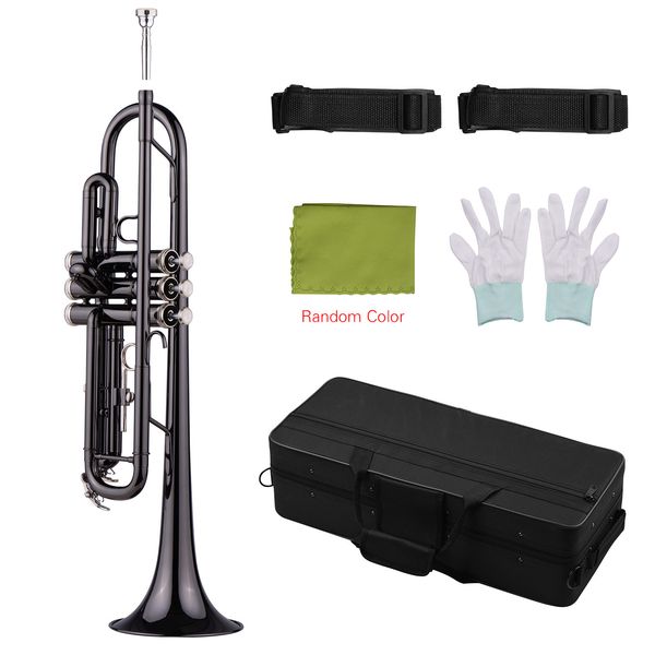 trumpet brass plated black bb trumpet set for beginner student with hard case straps mouthpiece gloves polishing cloth
trumpet brass plated black bb trumpet set for beginner student with hard case straps mouthpiece gloves polishing cloth