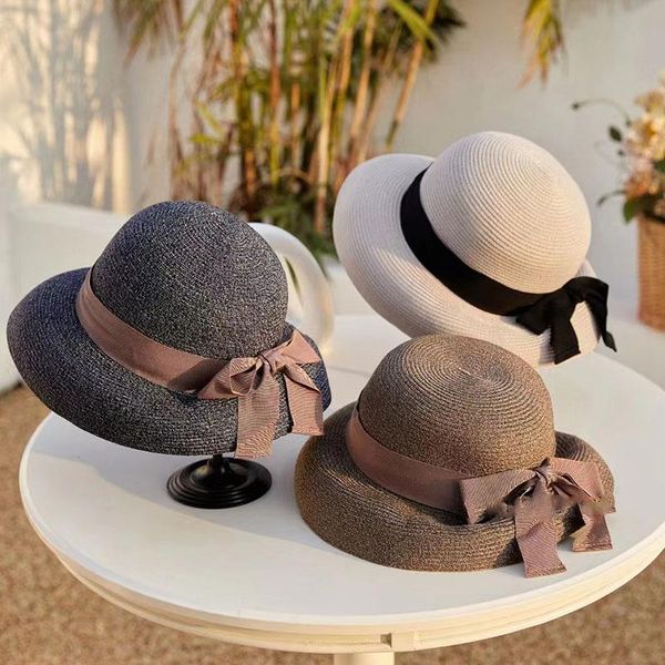 wide brim hats women's summer straw hat retro literary wild holiday travel fisherman cap sunshade sunscreen big foldable basin, Blue;gray
wide brim hats women's summer straw hat retro literary wild holiday travel fisherman cap sunshade sunscreen big foldable basin, Blue;gray