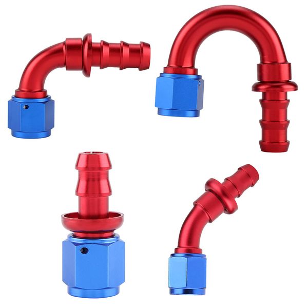 oil gas fuel line hose end male fitting an6 straight 45 90 180 degree push on twist lock
oil gas fuel line hose end male fitting an6 straight 45 90 180 degree push on twist lock