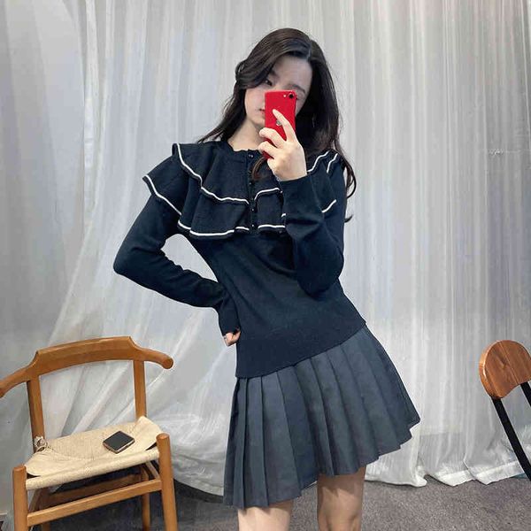 women's sweaters s home autumn and winter sweet lotus leaf collar sweater women's french design sense college style niche long sle, White;black
women's sweaters s home autumn and winter sweet lotus leaf collar sweater women's french design sense college style niche long sle, White;black