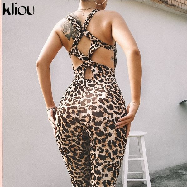 kliou women leopard jumpsuits elastic skinny fitnees sporting bodysuit back bandage hollow out female rompers y200401, Black;white
kliou women leopard jumpsuits elastic skinny fitnees sporting bodysuit back bandage hollow out female rompers y200401, Black;white