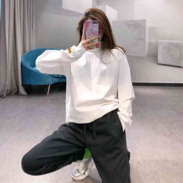 women's hoodies & sweatshirts spring / summer drew high collar smiling face brand t-shirt street bottomed long sleeve sweater uktt, Black
women's hoodies & sweatshirts spring / summer drew high collar smiling face brand t-shirt street bottomed long sleeve sweater uktt, Black