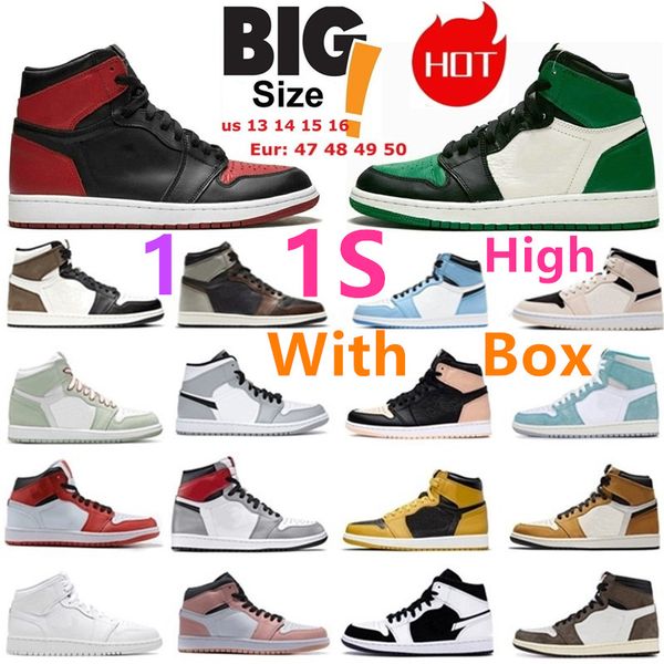 big size 14 15 16 heritage 1 1s high patent bred basketball shoes reverse shattered backboard designer sneakers dark mocha shadow panda roya
big size 14 15 16 heritage 1 1s high patent bred basketball shoes reverse shattered backboard designer sneakers dark mocha shadow panda roya