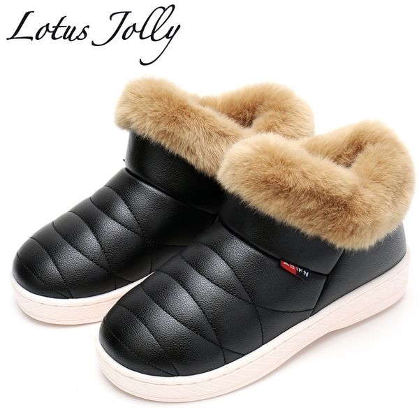 women snow boots winter warm fur ankle boots couple thick soled cotton shoes woman flats waterproof slip on botas mujer zapatos y200115, Black
women snow boots winter warm fur ankle boots couple thick soled cotton shoes woman flats waterproof slip on botas mujer zapatos y200115, Black