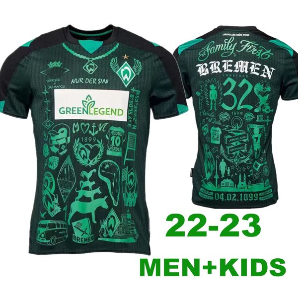 2022 werder bremen special soccer jersey marvin ducksch leonardo bittencourt black green 21 22 how deep is your love football shirts thailan, Black;yellow
2022 werder bremen special soccer jersey marvin ducksch leonardo bittencourt black green 21 22 how deep is your love football shirts thailan, Black;yellow