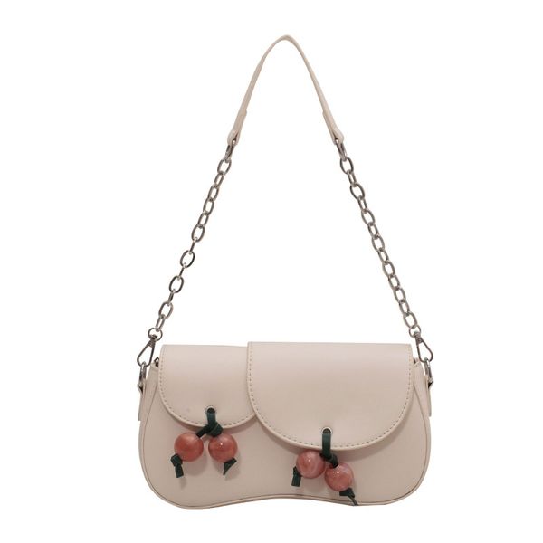 designer shoulder bag 2 colors women fashion cherry pendant axillary handbag with purse chain in pu leather
designer shoulder bag 2 colors women fashion cherry pendant axillary handbag with purse chain in pu leather
