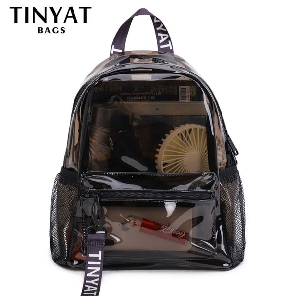 tintat fashion clear pvc women backpack trend transparent solid backpack travel school backpack bag for girls child mochila 210922
tintat fashion clear pvc women backpack trend transparent solid backpack travel school backpack bag for girls child mochila 210922