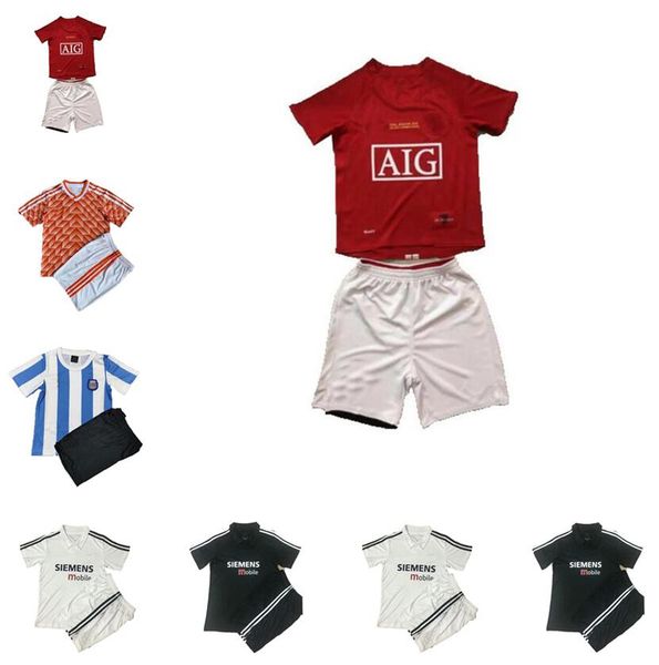 retro kids kit soccer jerseys 1986 1988 2002 2003 2007 2008 man vintage classic boys suit football shirt united beckham cole solskjaer utd c, Black;yellow
retro kids kit soccer jerseys 1986 1988 2002 2003 2007 2008 man vintage classic boys suit football shirt united beckham cole solskjaer utd c, Black;yellow
