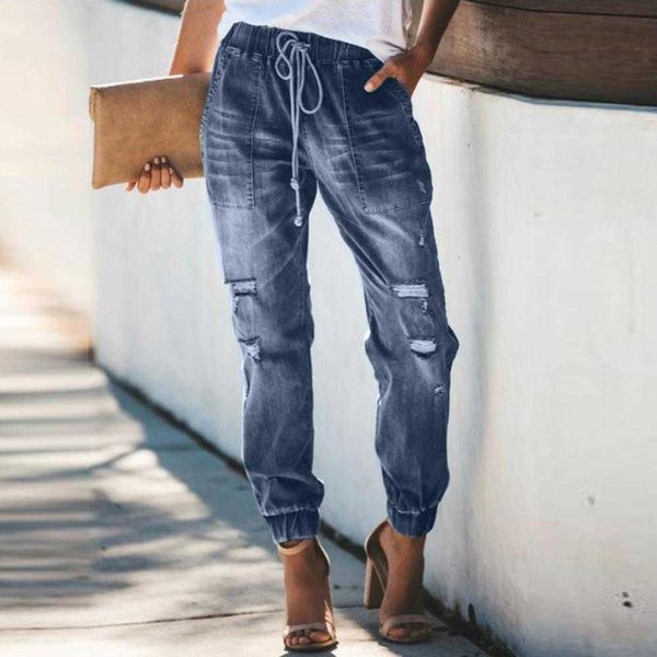 2023 womans jeans ripped hold jeans for women casual high waist denim long trousers ladies loose beam foot pants mujer, Blue
2023 womans jeans ripped hold jeans for women casual high waist denim long trousers ladies loose beam foot pants mujer, Blue