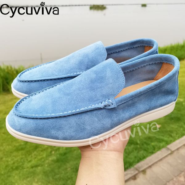flat causal male round toe kidsuede ladies loafers summer walk runway comfortable shoes men size 220613, Black
flat causal male round toe kidsuede ladies loafers summer walk runway comfortable shoes men size 220613, Black
