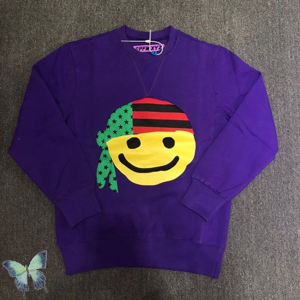 2022 fall winter purple men women sweatshirt, Black;brown