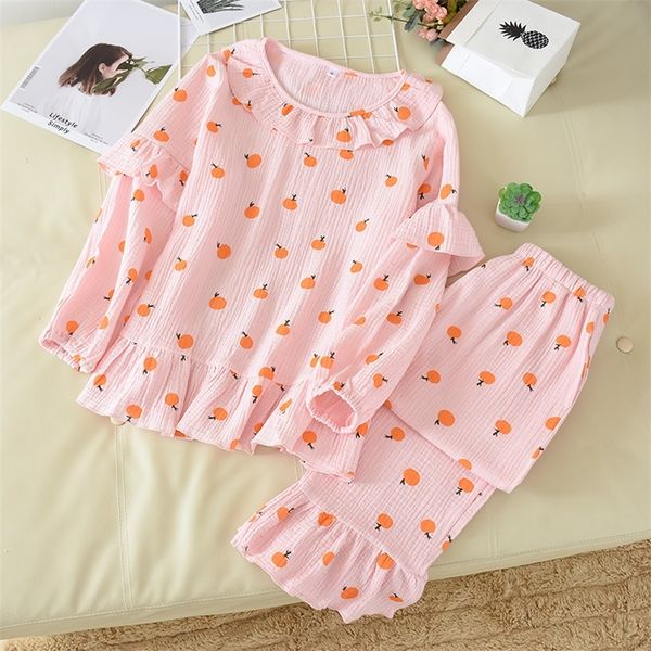 women's printed stitching pajamas spring summer home night clothes suit with cotton washed double gauze comfortable and loose t200429, Black;red
women's printed stitching pajamas spring summer home night clothes suit with cotton washed double gauze comfortable and loose t200429, Black;red