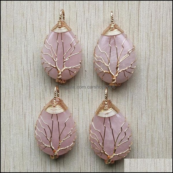 charms gold color pink rose quartz wire wrap handmade tree of life natural stone pendants diy necklace jewelry making dro carshop2006 dh7w1, Bronze;silver
charms gold color pink rose quartz wire wrap handmade tree of life natural stone pendants diy necklace jewelry making dro carshop2006 dh7w1, Bronze;silver