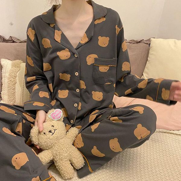 pajamas female korean sleepwears sweet and cute net red long-sleeved cardigan girl casual trousers home clothing suit womens, Black;red
pajamas female korean sleepwears sweet and cute net red long-sleeved cardigan girl casual trousers home clothing suit womens, Black;red