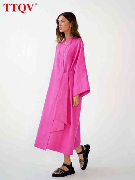 ttqv elegant pink midi dress lady fashion chic lace-up long sleeve casual dress vintage loose classic dresses for women 2022 t220804, Black;gray
ttqv elegant pink midi dress lady fashion chic lace-up long sleeve casual dress vintage loose classic dresses for women 2022 t220804, Black;gray