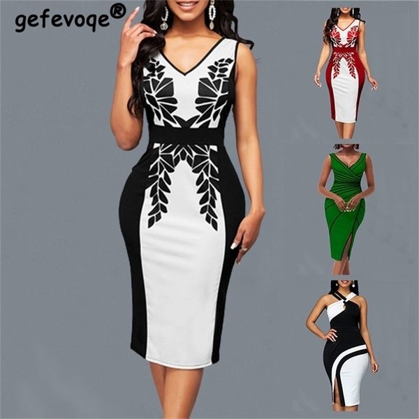 summer sleeveless bodycon dress vintage aesthetic robe knee high waist patchwork printed elegant dresses for women 226014, Black;gray
summer sleeveless bodycon dress vintage aesthetic robe knee high waist patchwork printed elegant dresses for women 226014, Black;gray