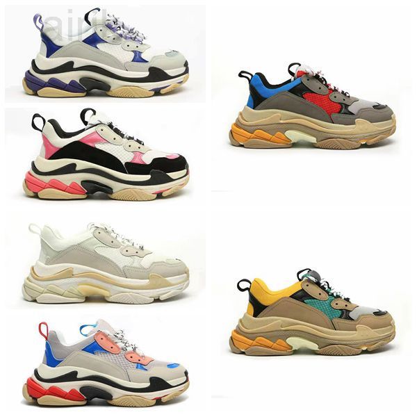 2022 triple s men women designer casual shoes platform sneakers black white grey red pink blue green light tan trend mens trainers sports
2022 triple s men women designer casual shoes platform sneakers black white grey red pink blue green light tan trend mens trainers sports