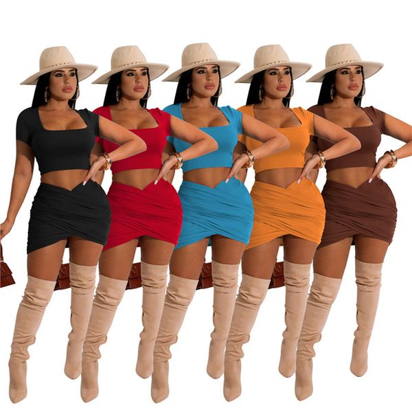 wholesale items women dresses sets tshirt skirts matching nightclub summer crop solid 2 piece dress bulk 7011, White
wholesale items women dresses sets tshirt skirts matching nightclub summer crop solid 2 piece dress bulk 7011, White