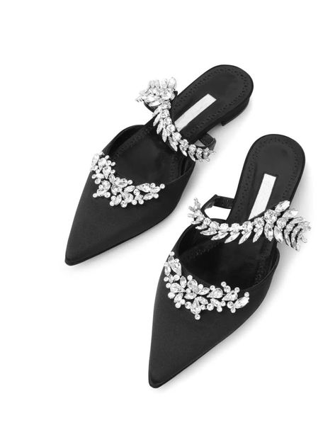 popular brands lurum sandals flats dress party shoes women satin crystal-embellished slippers flats stacked heel pointed toe lady mules comf, Black
popular brands lurum sandals flats dress party shoes women satin crystal-embellished slippers flats stacked heel pointed toe lady mules comf, Black