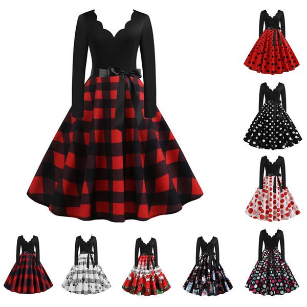black big swing print vintage christmas dress robe women winter casual long sleeve v neck valentines day party plus size 220527
black big swing print vintage christmas dress robe women winter casual long sleeve v neck valentines day party plus size 220527