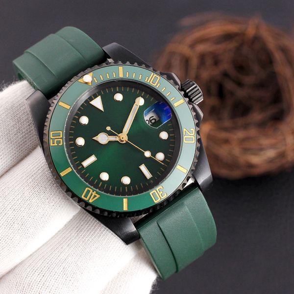 mens watch 41mm 2813 automatic mechanical movement with case green rubber strap water resistant luminous dial, Slivery;brown
mens watch 41mm 2813 automatic mechanical movement with case green rubber strap water resistant luminous dial, Slivery;brown