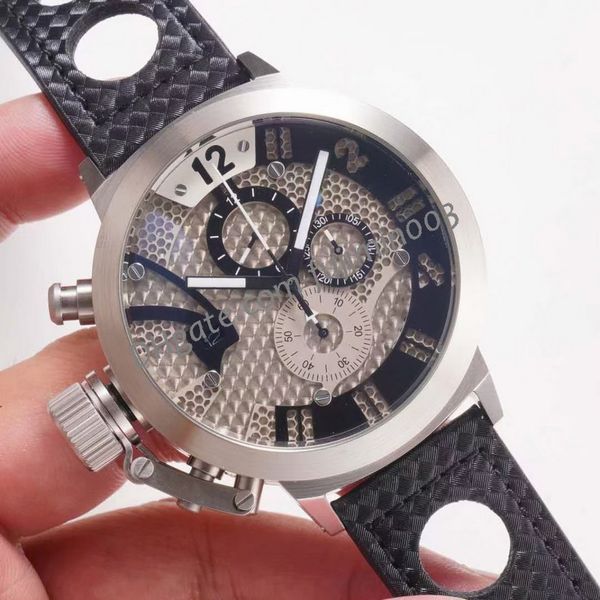 8 colours u8086 multifunction men's watch quartz date chimera bronze 50mm chronograph subdial work stainless steel watch, Slivery;brown
8 colours u8086 multifunction men's watch quartz date chimera bronze 50mm chronograph subdial work stainless steel watch, Slivery;brown
