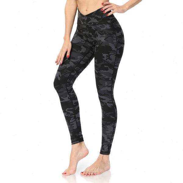 buttery soft leggings for women crossover high waist yoga pants with inner pockets naked feel workout, Black
buttery soft leggings for women crossover high waist yoga pants with inner pockets naked feel workout, Black