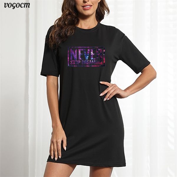 women dresses summer never series letter black mini dress casual long t shirt clothes femme robe white sukienka loose streetwear 220426, Black;gray
women dresses summer never series letter black mini dress casual long t shirt clothes femme robe white sukienka loose streetwear 220426, Black;gray