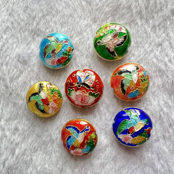 20pcs cute polished cloisonne round flower birds beaded enamel copper accessories diy necklace earrings bracelets jewelry making, Black
20pcs cute polished cloisonne round flower birds beaded enamel copper accessories diy necklace earrings bracelets jewelry making, Black
