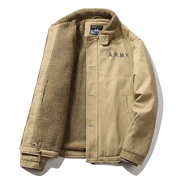 autumn winter men plus fleece jacket air force army fans bomber jacket tactical coat outdoor thick warm wool collar cargo jacket 201127, Black;brown
autumn winter men plus fleece jacket air force army fans bomber jacket tactical coat outdoor thick warm wool collar cargo jacket 201127, Black;brown