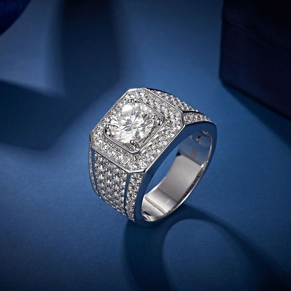 moissanite men ring excellent round cut big 3carats and 5carats for wedding rings, Silver
moissanite men ring excellent round cut big 3carats and 5carats for wedding rings, Silver
