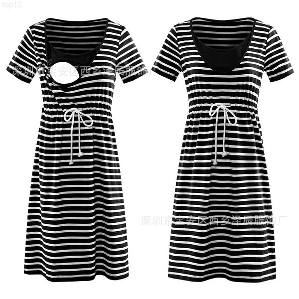 designer designerpregnant women can wear fashionable striped dresses 2022, Black;gray
designer designerpregnant women can wear fashionable striped dresses 2022, Black;gray