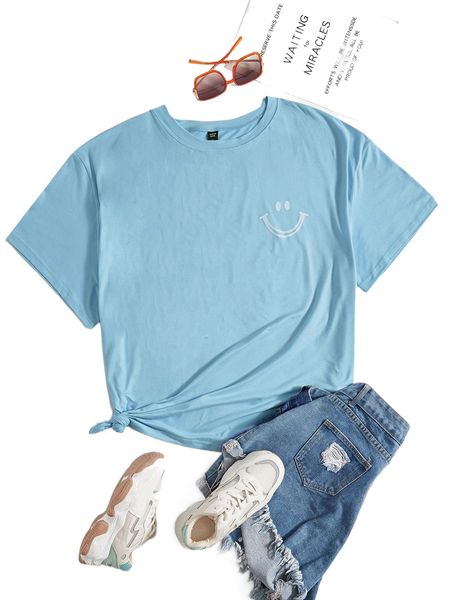 plus expression print round neck tee 628h#, Black
plus expression print round neck tee 628h#, Black