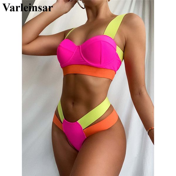 splicing bikini push up swimwear female swimsuit women two-pieces bikini set with bra cup bather bathing suit swim v2707h, White;black
splicing bikini push up swimwear female swimsuit women two-pieces bikini set with bra cup bather bathing suit swim v2707h, White;black