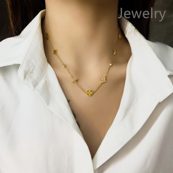 fashion clover pendant necklace 18k gold stainless steel necklaces jewelry for women gift, Silver
fashion clover pendant necklace 18k gold stainless steel necklaces jewelry for women gift, Silver