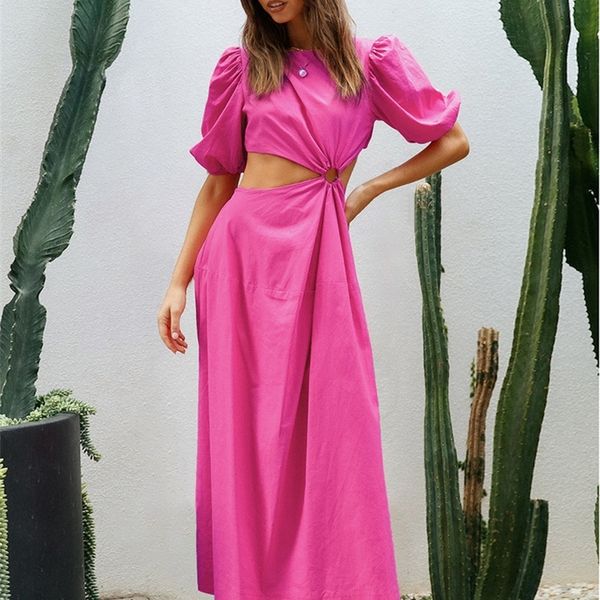 ootn pink hollow out dresses women chic holiday summer o-neck puff sleeve midi dress a-line single breasted elegant dress 220511, Black;gray
ootn pink hollow out dresses women chic holiday summer o-neck puff sleeve midi dress a-line single breasted elegant dress 220511, Black;gray