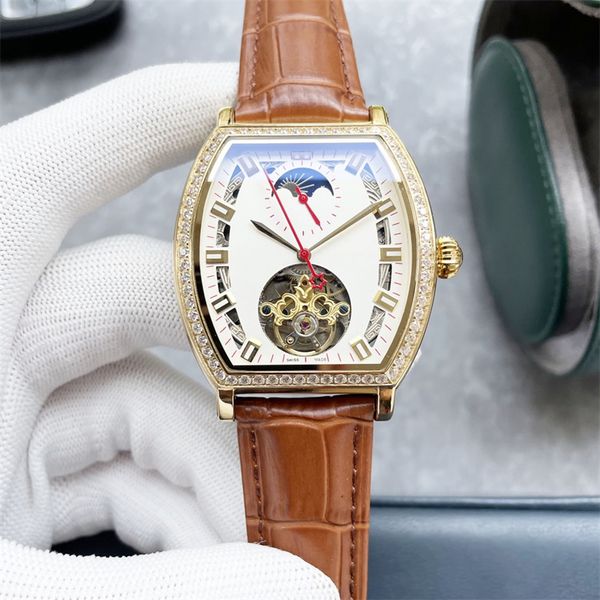 montre de luxe diamond watch men watches 42x13mm automatic mechanical movement mineral super strong mirror 316l fine steel case wristwatches, Slivery;brown
montre de luxe diamond watch men watches 42x13mm automatic mechanical movement mineral super strong mirror 316l fine steel case wristwatches, Slivery;brown