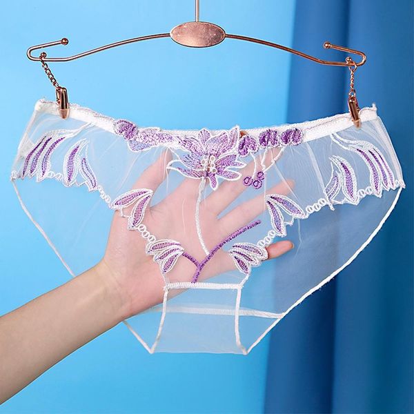 women sensual lingerie panties see through shorts mesh underwear breathable brief bikini underpant embroidery pattern, Black;pink
women sensual lingerie panties see through shorts mesh underwear breathable brief bikini underpant embroidery pattern, Black;pink