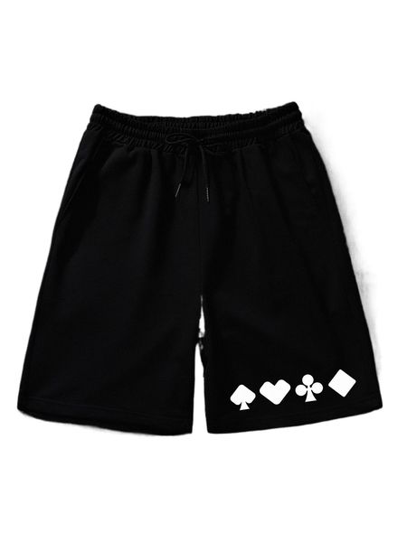 men heart & geo print reflective drawstring waist shorts 91rv#, White;black
men heart & geo print reflective drawstring waist shorts 91rv#, White;black
