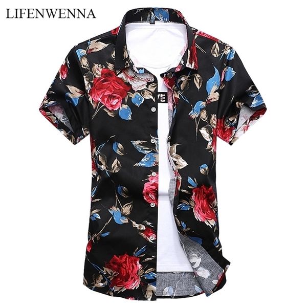 m7xl new summer fashion mens shirt slim fit short sleeve floral shirt mens clothing trend plus size mens casual flower shirts, White;black
m7xl new summer fashion mens shirt slim fit short sleeve floral shirt mens clothing trend plus size mens casual flower shirts, White;black