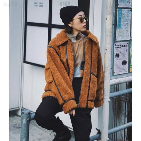 women's jackets designer lamb wool m cat home 21 winter new long sleeve stand collar loose cotton jacket female caramel beige gx2272 qr, Black;brown
women's jackets designer lamb wool m cat home 21 winter new long sleeve stand collar loose cotton jacket female caramel beige gx2272 qr, Black;brown