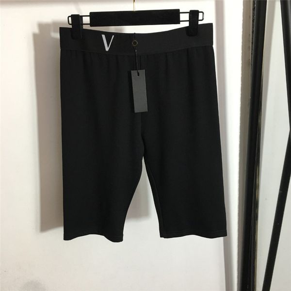 sports knee length shorts letter webbing elastic waist shorts summer yoga fitness short pants, White;black
sports knee length shorts letter webbing elastic waist shorts summer yoga fitness short pants, White;black
