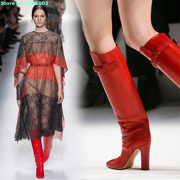 twist braid pointed toe boots solid thick heels knee high slip on leather women autume winter party dress boots shoes 220813, Black
twist braid pointed toe boots solid thick heels knee high slip on leather women autume winter party dress boots shoes 220813, Black