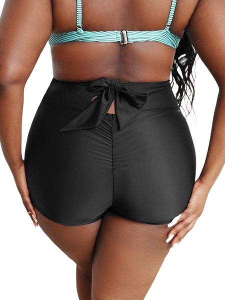women's plus size swimwear plus scrunch butt tie back bikini bottom i8qo#, Black
women's plus size swimwear plus scrunch butt tie back bikini bottom i8qo#, Black