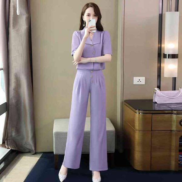 women's two piece pants leisure sports suit women's summer clothes 2022 fashion professional temperament thin chiffon wide leg pan, White
women's two piece pants leisure sports suit women's summer clothes 2022 fashion professional temperament thin chiffon wide leg pan, White